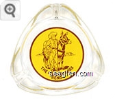 The Prospectors, Reno - Brown on yellow imprint Glass Ashtray