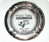 Primm Valley Resort & Casino, Bonnie & Clyde's Death Car - Black imprint Glass Ashtray