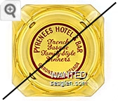 Pyrenees Hotel & Bar, French Basque Family Style Dinners, Gardnerville, Nevada - Red on white imprint Glass Ashtray