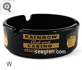 Rainbow Club and Casino, Henderson, Nevada - Yellow imprint Glass Ashtray