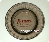 Riviera Black Hawk Casino, ''Where Vegas Meets the Rockies'' TM - Red imprint Glass Ashtray