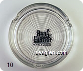 Red Garter Hotel & Casino - Black imprint Glass Ashtray
