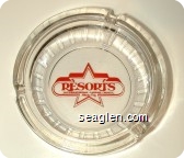 Resorts International Casino - Hotel, Atlantic City - Red imprint Glass Ashtray