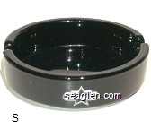 Resorts - White imprint Glass Ashtray