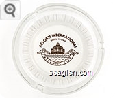 Resorts International, Hotel Casino, Atlantic City - Brown imprint Glass Ashtray