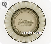 Riviera, Hotel & Casino, Las Vegas - Molded imprint Glass Ashtray
