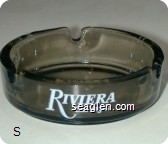 Riviera Las Vegas, Splash ... An Aquacade of Music & Dance, An Evening at La Cage - White imprint Glass Ashtray