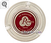 The Magnificent Riviera Hotel, Las Vegas, Nevada - Red on white imprint Glass Ashtray