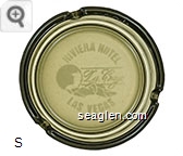 Riviera Hotel, La Cage, Las Vegas - Etched imprint Glass Ashtray