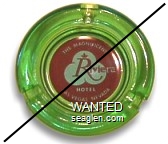 The Magnificent Riviera Hotel, Las Vegas, Nevada - Red on white imprint Glass Ashtray