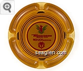 Thunderbird Motor Inns, Red Lion Motor Inns - Red and green on white imprint Glass Ashtray
