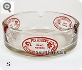 Pick Hobson's Riverside Hotel and Casino, Reno Nevada - Red imprint Glass Ashtray