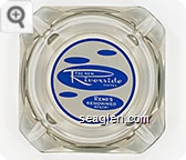 The New Riverside Hotel, Reno's Renowned Resort - Blue on white imprint Glass Ashtray