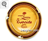 The Riverside Hotel, Reno - Red imprint Glass Ashtray