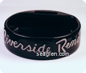 Riverside Reno - White imprint Porcelain Ashtray