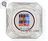 Reno Spa, Resort Club, (702) 323-1124 - Red, blue and orange on white imprint Glass Ashtray