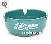 Rainbow Casino, Nekoosa, WI - White imprint Plastic Ashtray