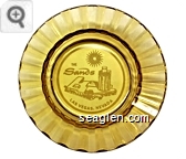 The Sands, Las Vegas, Nevada - White imprint Glass Ashtray