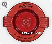The Sands, A Place in the Sun, Las Vegas, Nevada - Black imprint Metal Ashtray