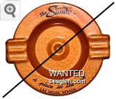 The Sands, A Place in the Sun, Las Vegas, Nevada - Black imprint Metal Ashtray