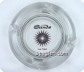 Sands, Las Vegas - Brown imprint Glass Ashtray