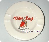 Bal du Moulin Rouge, Sahara Reno - Red, yellow and black imprint Porcelain Ashtray