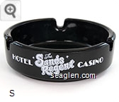 The Sands Regent, Hotel Casino, Arlington at Third, Reno, Nevada 89501 - (702)348-2200 Toll Free Reservations (800) 648-3553, Telex -172249, Downtown Reno - White imprint Glass Ashtray