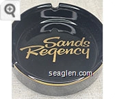Sands Regency - Gold imprint Glass Ashtray