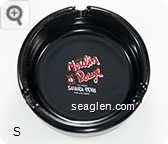 Bal du Moulin Rouge, Del Webb's Sahara Reno hotel and casino - Red and white imprint Porcelain Ashtray