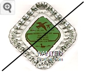 Sagebrush Club & Cafe, Sportsman's Headquarters, Fallon, Nevada, Phone 135W - Brown on green imprint Glass Ashtray