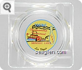 WIBC Championship Tournament 1983, Showboat Lanes, Las Vegas - Multicolor imprint Glass Ashtray