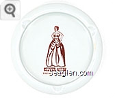 Silver Queen, Virginia City, Nevada - Brown imprint Porcelain Ashtray