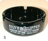 Silver Slipper Gambling Hall and Saloon, On the Las Vegas Strip - White imprint Glass Ashtray