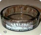 Skyline, Casino Restaurant, Henderson, Nevada, Packaged Liquor, Cocktails, Restaurant, Slots, Poker,''21'' - White imprint Glass Ashtray