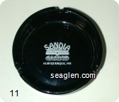 Sandia Casino, Albuquerque, NM - White imprint Glass Ashtray