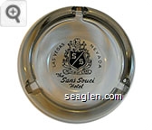 Las Vegas, Nevada, Without Care, The Sans Souci Hotel - Black imprint Glass Ashtray
