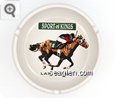 Sport of Kings, Las Vegas - Multicolor imprint Porcelain Ashtray