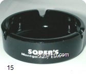 Soper's Montgomery Lodge, World's Highest Casino, Montgomery Pass, Nev. - White imprint Glass Ashtray