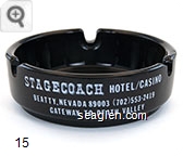Stagecoach Hotel/Casino, Beatty, Nevada 89003 (702) 553-2419, Gateway to Death Valley - White imprint Glass Ashtray