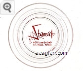 Stardust Hotel and Casino Las Vegas, Nevada - Red imprint Glass Ashtray