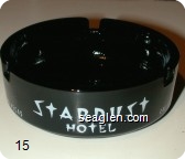 Stardust Hotel, Las Vegas - White imprint Glass Ashtray