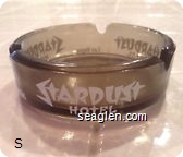 Stardust Hotel, Las Vegas - White imprint Glass Ashtray