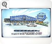 Stardust Hotel, Las Vegas, Nevada - Black imprint Porcelain Ashtray