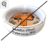 Saddle West, Pahrump, NV - Black imprint Porcelain Ashtray