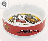 Tahoe Biltmore - Black imprint Porcelain Ashtray