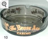 The Brass Ass Casino - Gold imprint Glass Ashtray