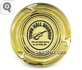 Town Hall Roundup, 2140 Las Vegas Blvd No., No. Las Vegas, Nev. - Black imprint Glass Ashtray