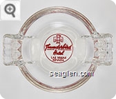 Thunderbird Hotel, Las Vegas Nevada - Red imprint Glass Ashtray