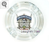 Treasure Island, At the Mirage - Multicolor imprint Glass Ashtray