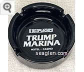 Trump Marina, Hotel - Casino - White imprint Porcelain Ashtray